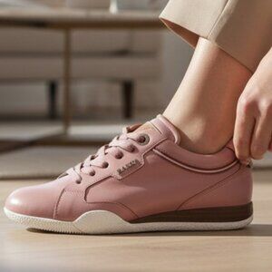 Bally Fridia Pink Blush Lace-Up Vamp Sneaker Size 37 (US 6.5)